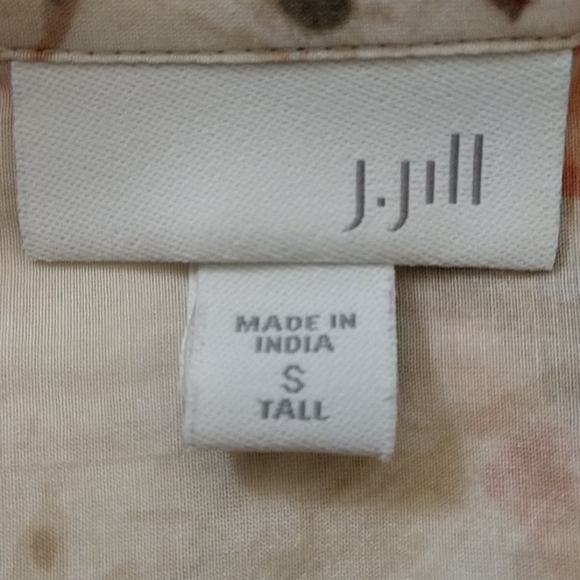 j.jill Sheer Long Sleeve Silk Blend Blouse - Picture 7 of 10